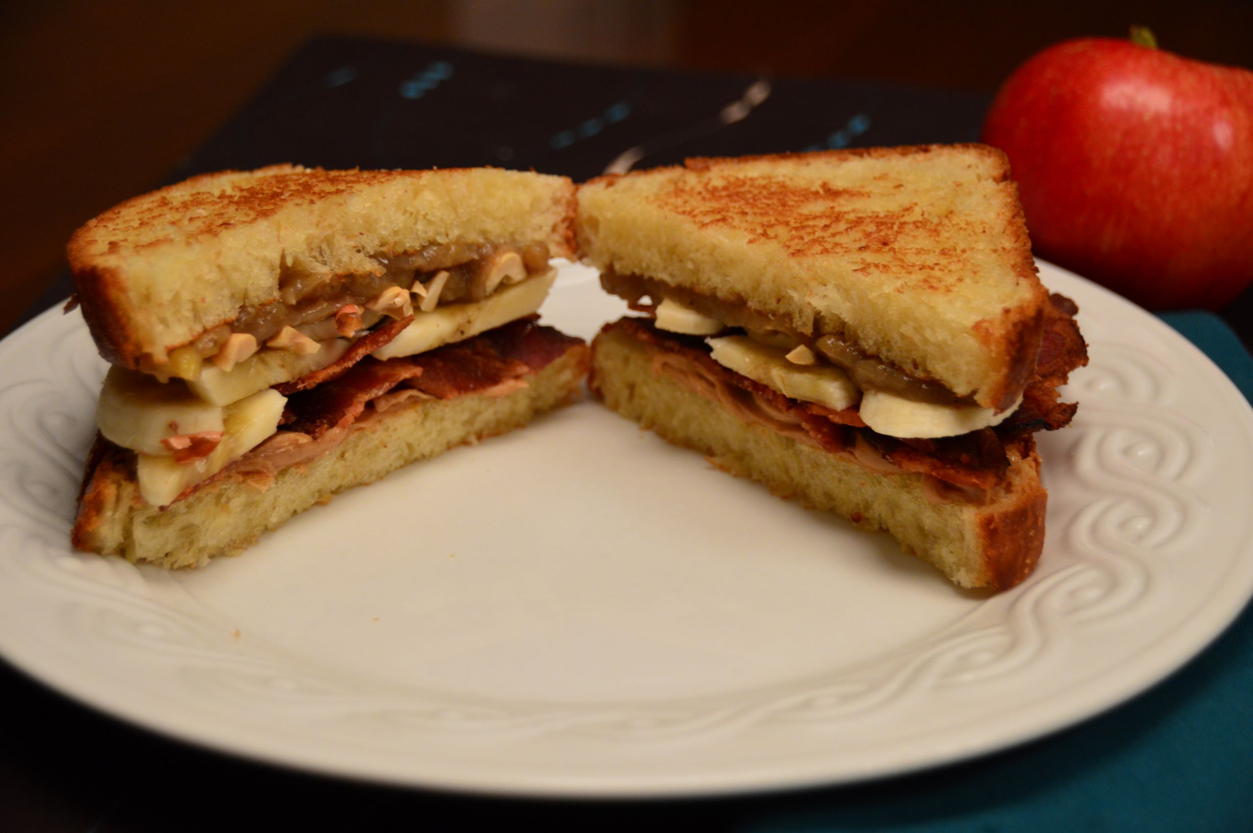 Elevated Elvis PBBB (Peanut Butter, Bacon, Banana) Brioche Sandwich