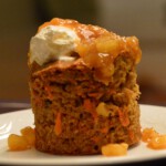 Carrot Cake with Pineapple Sauce