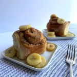 Peanut Roll with Banana and Pineapple Habanero Sauce
